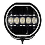 Go Rhino Xplor Blackout Series Maxline LED Hi/Low Beam w/Multi DRL (Surface Mount) 7in. - Blk thumbnail 2