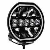Go Rhino Xplor Blackout Series Maxline LED Hi/Low Beam w/Multi DRL (Surface Mount) 7in. - Blk thumbnail 4