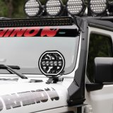 Go Rhino Xplor Blackout Series Maxline LED Hi/Low Beam w/Multi DRL (Surface Mount) 7in. - Blk thumbnail 5