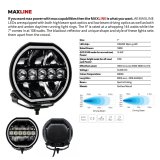 Go Rhino Xplor Blackout Series Maxline LED Hi/Low Beam w/Multi DRL (Surface Mount) 7in. - Blk thumbnail 7