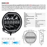 Go Rhino Xplor Blackout Series Maxline LED Hi/Low Beam w/Multi DRL (Surface Mount) 9in. - Blk thumbnail 6