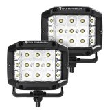 Go Rhino Xplor Bright Series Sideline Cube LED Spot Light Kit (Surface Mount) 4x3 - Blk (Pair) thumbnail 1
