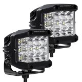 Go Rhino Xplor Bright Series Sideline Cube LED Spot Light Kit (Surface Mount) 4x3 - Blk (Pair) thumbnail 3