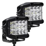 Go Rhino Xplor Bright Series Sideline Cube LED Spot Light Kit (Surface Mount) 4x3 - Blk (Pair) thumbnail 5