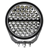 Go Rhino Xplor Blackout Series Round Single LED Spot Light Kit w/DRL (Surface Mount) 9in. - Blk thumbnail 2