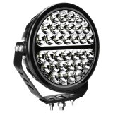 Go Rhino Xplor Blackout Series Round Single LED Spot Light Kit w/DRL (Surface Mount) 9in. - Blk thumbnail 8
