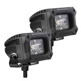 Go Rhino Xplor Bright Series Rectangle LED Flood Light Kit (Surface/Thread Std Mnt) 3x2 - Blk (Pair) thumbnail 5