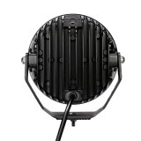 Go Rhino Xplor Blackout Series Round LED Spot Light Beam w/DRL (Surface/Thread Stud Mnt) 7in. - Blk thumbnail 7