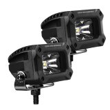 Go Rhino Xplor Bright Series Rectangle LED Spot Light Kit (Surface/Thread Stud Mnt) 3x2 - Blk (Pair) thumbnail 6