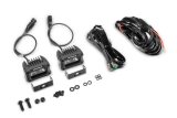 Go Rhino Xplor Bright Series Rectangle LED Spot Light Kit (Surface/Thread Stud Mnt) 3x2 - Blk (Pair) thumbnail 7