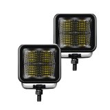 Go Rhino Xplor Blackout Series Cube LED Flood Light Kit (Surface/Threaded Stud Mnt) 2x2 - Blk (Pair) thumbnail 1