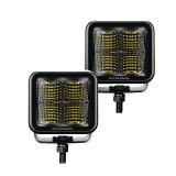 Go Rhino Xplor Blackout Series Cube LED Flood Light Kit (Surface/Threaded Stud Mnt) 2x2 - Blk (Pair) thumbnail 2