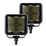Go Rhino Xplor Blackout Series Cube LED Flood Light Kit (Surface/Threaded Stud Mnt) 3x3 - Blk (Pair) thumbnail 3