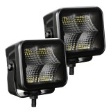 Go Rhino Xplor Blackout Series Cube LED Flood Light Kit (Surface/Threaded Stud Mnt) 3x3 - Blk (Pair) thumbnail 6