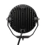 Go Rhino Xplor Blackout Series Round LED Driving Light w/DRL (Surface/Threaded Stud Mnt) 7in. - Blk thumbnail 8