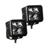 Go Rhino Xplor Blackout Series Cube LED Spot Light Kit (Surface/Threaded Stud Mnt) 2x2 - Blk (Pair) thumbnail 5