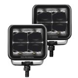 Go Rhino Xplor Blackout Series Cube LED Spot Light Kit (Surface/Threaded Stud Mnt) 3x3 - Blk (Pair) thumbnail 3