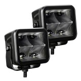 Go Rhino Xplor Blackout Series Cube LED Spot Light Kit (Surface/Threaded Stud Mnt) 3x3 - Blk (Pair) thumbnail 5