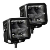 Go Rhino Xplor Blackout Series Cube LED Spot Light Kit (Surface/Threaded Stud Mnt) 3x3 - Blk (Pair) thumbnail 6