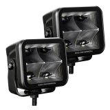 Go Rhino Xplor Blackout Series Cube LED Spot Light Kit (Surface/Threaded Stud Mnt) 3x3 - Blk (Pair) thumbnail 7
