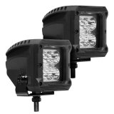 Go Rhino Xplor Bright Series Cube LED Spot Light Kit (Surface/Threaded Stud Mount) 3x3 - Blk (Pair) thumbnail 6