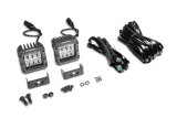 Go Rhino Xplor Bright Series Cube LED Spot Light Kit (Surface/Threaded Stud Mount) 3x3 - Blk (Pair) thumbnail 7