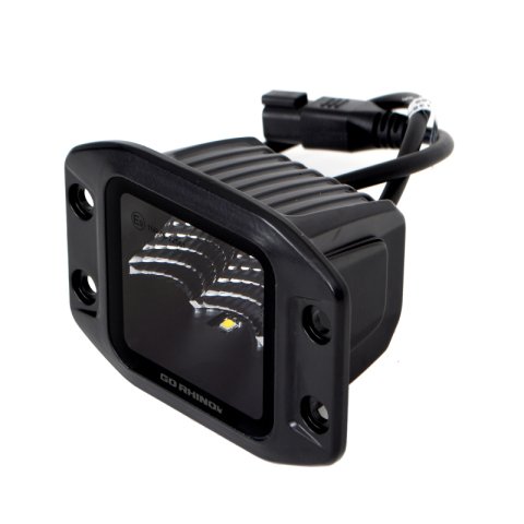 Go Rhino Xplor Blackout Series Cube LED Flood Light Kit (Flush Mount) 3x3 - Blk (Pair) thumbnail 9