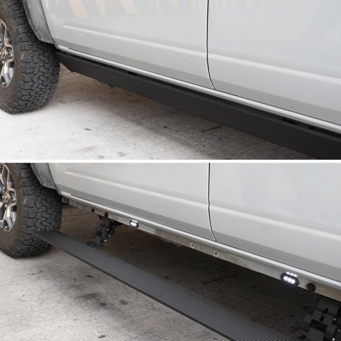 RealTruck 19-24 Ram 1500 Crew Cab 4dr VoltStep Electric Running Board Kit (No Drill) - Tex. Blk thumbnail 6