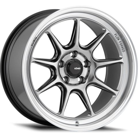 Konig Countergram 18x8.5 5x114.3 ET43 Hyper Chrome / Machined Lip thumbnail 1