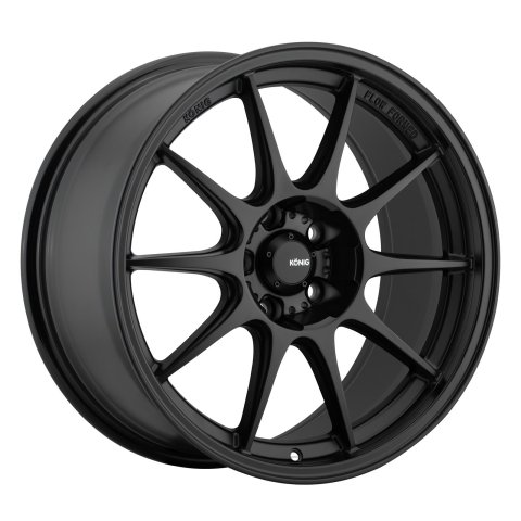 Konig Dekagram 17x8 5x114.3 ET40 Semi-Matte Black thumbnail 1