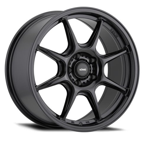 Konig Lockout 16x7.5 5x112 ET45 Gloss Black thumbnail 1