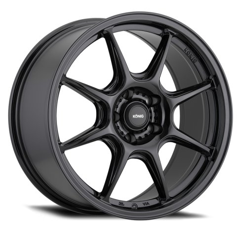 Konig Lockout 16x7.5 5x112 ET45 Gloss Black thumbnail 2