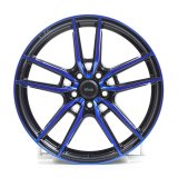 Konig Myth 18x8 5x108 ET43 Gloss Black w/ Blue Tinted Clearcoat thumbnail 2