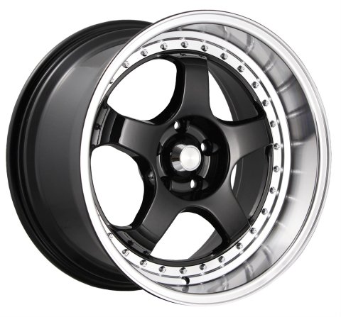 Konig SSM 18x10 5x114.3 ET15 Gloss Black w/ Machined Lip thumbnail 1