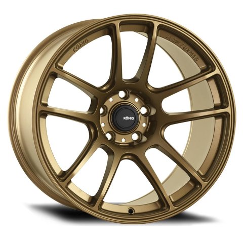Konig Heliogram 18X8.5 5X112 ET42 Matte Bronze Knurled Bead Flow Formed thumbnail 1