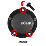 Konig Cap Screw (Black) For CAPFFB - Flow Formed (Single) thumbnail 2