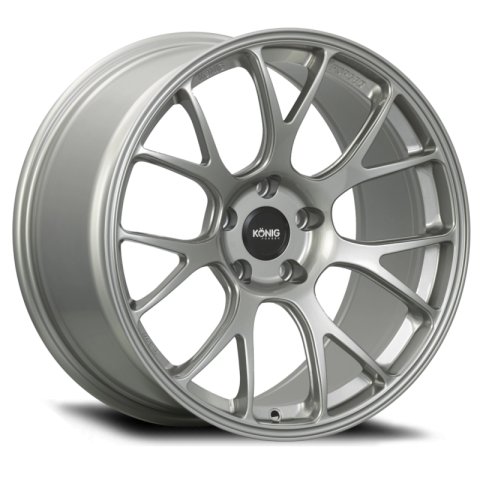 Konig Forged F1M 19X11 5X120.65 ET78 Ash Silver Knurled Bead thumbnail 2