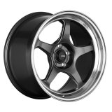 Konig Hyperspec 19x9A 5x112 ET42 Anthracite Metallic Wheel w/ Mirror Machined Lip (Knurled Bead) thumbnail 1