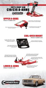 UMI Performance 73-87 GM C10 CornerMax A-Arm Kit - Red thumbnail 2