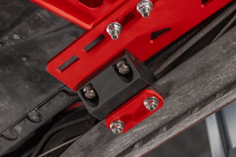 UMI Performance 78-88 GM G-Body Modular Adjustable Transmission Crossmember - Red thumbnail 7