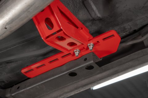 UMI Performance 78-88 GM G-Body Modular Adjustable Transmission Crossmember - Red thumbnail 9
