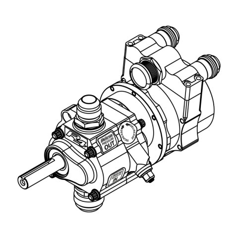 Peterson Fluid Systems R4 1-Stage Oil Pump - Left Side Mount - Rear Drive w/ Vac thumbnail 1