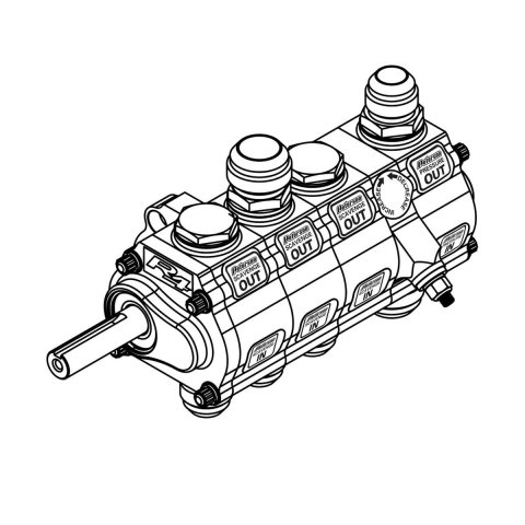 Peterson Fluid Systems R4 4-Stage Oil Pump - Left Side Mount - Rear Drive thumbnail 1