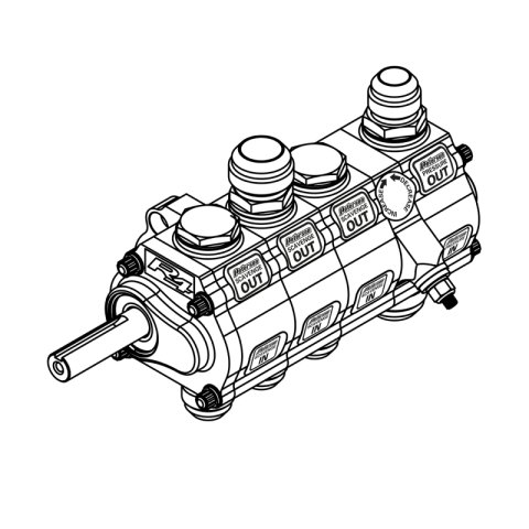 Peterson Fluid Systems R4 4-Stage Oil Pump - Left Side Mount - Rear Drive thumbnail 6