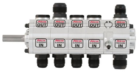 Peterson Fluid Systems R4 5-Stage Oil Pump - Left Side Mount - HV - Dr Rear Drive w/ Hex thumbnail 3