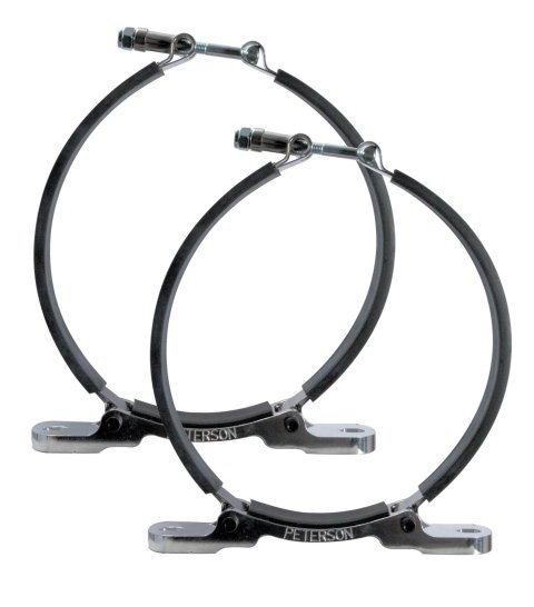 Peterson Fluid Systems 6in Flat Mount Brackets (Pair)