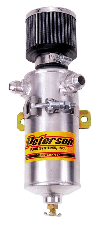Peterson Fluid Systems Breather Can -12AN & -8AN In w/ Filter thumbnail 2