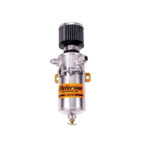 Peterson Fluid Systems Breather Can -12AN & -8AN In w/ Filter thumbnail 3