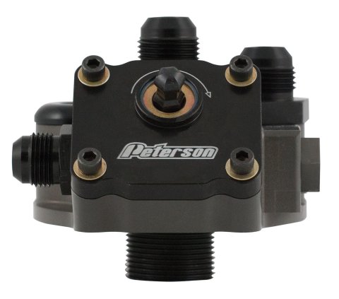 Peterson Fluid Systems Primer Filter Mount -12AN 1 1/2-12 - Right Side Inlet thumbnail 1