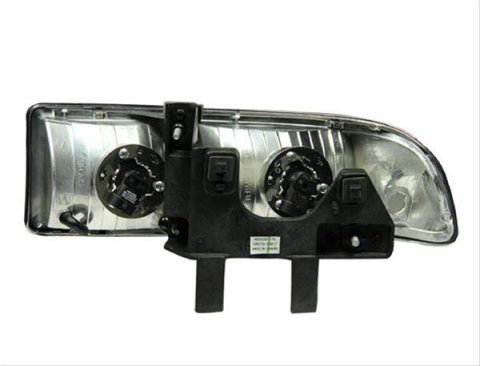 ANZO 1998-2005 Chevrolet S-10 Crystal Headlights Chrome thumbnail 2